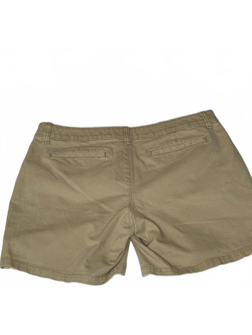 a.n.a Women's Khaki Mid-Rise Twill Shorts, Size 10 - Picture 2 of 5